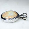 Natural Australian Boulder Opal Silver Pendant with Silver Chain (14mm x 10mm) Code - SD385
