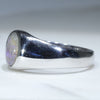 Natural Solid Boulder Opal Mens Silver Ring - Size 11 Code - SM157