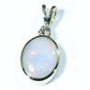 Coober Pedy Solid Opal and Diamond Gold Pendant (11 mm x 8mm) Code - AA247