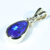 10k Gold - Solid Queensland Boulder Opal - Natural Diamond