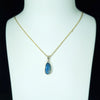 Natural Australian Boulder Opal and Diamond Gold Pendant (14mm x 7mm) Code - AA238