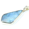 Natural Australian Boulder Opal and Diamond Gold Pendant (31mm x 16mm) Code - AA174