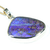 Natural Australian Boulder Opal and Diamond Gold Pendant (16mm x 21mm) Code - AA199