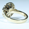 Natural Solid Australian Boulder Opal and Diamond Gold Ring Size 6.25 Code - EM1171