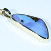 Natural Solid Australian Boulder Opal Gold Pendant (26.5mm x 11mm) Code - AA197