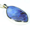 Natural Australian Boulder Opal Gold Pendant (30mm x 19mm) Code - AA195