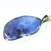 Natural Australian Boulder Opal Gold Pendant (30mm x 19mm) Code - AA195