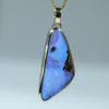 Natural Solid Australian Boulder Opal Gold Pendant