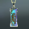 Natural Boulder Opal Gold Pendant