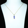 Natural Australian Boulder Opal and Diamond Gold Pendant (14.5mm x 5.5mm) Code - AA236