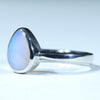 Coober Pedy Solid Opal Silver Ring - Size 6.75 Code CC271