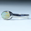Australian Solid Boulder Opal Silver Ring - Size 7.25 Code CC270
