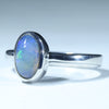 Australian Solid Boulder Opal Silver Ring - Size 6.5 Code CC256