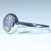 Australian Crystal Opal Silver Ring - Size 7.25 Code CC278