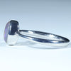 Australian Crystal Opal Silver Ring - Size 7.25 Code CC278