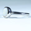 Sterling Silver - Solid Australian Coober Pedy White Opal