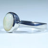 Sterling Silver - Solid Coober Pedy White Opal