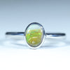 Natural Australian Boulder Opal Silver Ring