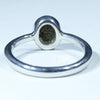 Australian Solid Boulder Opal Silver Ring - Size 4.5 Code CC284