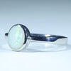 Sterling Silver - Solid Australian Coober Pedy White Opal