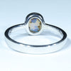 Australian Crystal Opal Silver Ring - Size 8.5 Code CC272