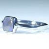 Australian Solid Boulder Opal Silver Ring - Size 9.5 Code CC262