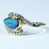 australian opal gold ring