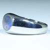 Natural Boulder Opal Mens Silver Ring -Size 11.5 Code - MM49