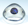 Natural Boulder Opal Matrix Mens Silver Ring -Size 11.25 Code - MM31