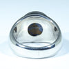 Natural Boulder Opal Matrix Mens Silver Ring -Size 9.75 Code - MM43
