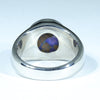 Natural Boulder Opal Matrix Mens Silver Ring -Size 10.5 Code - MM40