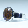 Queensland Boulder Matrix Opal Silver Ring - Size 11 Code CC212