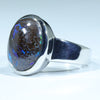 Queensland Boulder Matrix Opal Silver Ring - Size 8 Code CC216