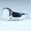 Sterling Silver - Solid Coober Pedy White Opal