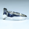 Coober Pedy White Opal Silver Ring - Size 9.5 Code CC211