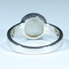 Coober Pedy White Opal Silver Ring - Size 9.5 Code CC211