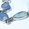 Australian Boulder Opal Silver Bracelet 16.5cm - 20cm Code  CC29J