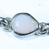Australian Boulder Opal Silver Bracelet 15.5cm - 18.5cm Code  CC26J