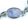 Australian Boulder Opal Silver Bracelet 15.5cm - 17cm Code  CC21J