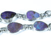 Australian Boulder Opal Silver Bracelet 15.5cm - 18cm Code  CC28J