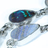 Australian Boulder Opal Silver Bracelet 17cm - 20.5cm Code  CC25J