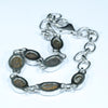 Australian Boulder Opal Silver Bracelet 16cm - 20.5cm Code  CC08J