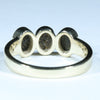 Boulder Opal Trilogy Gold Ring - Size 7.25 US Code EM318