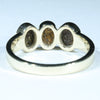 Boulder Opal Trilogy Gold Ring - Size 7.75 US Code EM277