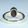 Natural Solid Australian Boulder Opal Gold Ring - Size 8.5 Code - EM288