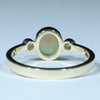 Lightning Ridge Crystal Opal and Diamond Gold Ring - Size 8.75 US Code - EM283