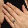 Natural Australian Boulder Opal and Diamond Gold Ring Size - 7 US Code  EM293
