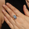 Natural Solid Australian Boulder Opal Gold Ring - Size 7 Code - EM278
