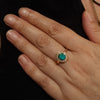 Australian Boulder Opal and Diamond Gold Ring - Size 7.75 US Code EM291
