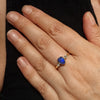 Natural Solid Australian Boulder Opal and Diamond Gold Ring - Size 7.75 Code - EM282